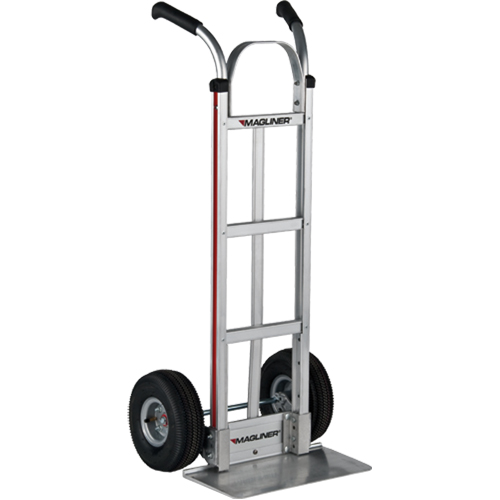 Knocked Down Hand Truck, Dual Handle, Aluminum, 48" Height, 500 lbs. Capacity M & M Nord Ouest Inc