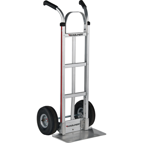 Knocked Down Hand Truck, Dual Handle, Aluminum, 48" Height, 500 lbs. Capacity M & M Nord Ouest Inc