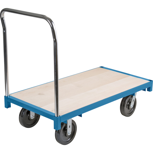 Heavy-Duty Platform Truck, 96" L x 48" W, 2500 lbs. Capacity, Nylon Casters M & M Nord Ouest Inc