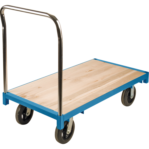 Heavy-Duty Platform Truck, 48" L x 24" W, 2000 lbs. Capacity, Rubber Casters M & M Nord Ouest Inc
