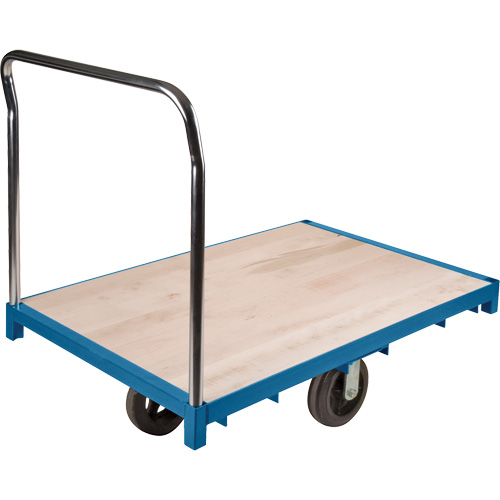 Heavy-Duty Platform Truck, 48" L x 24" W, 2000 lbs. Capacity, Rubber Casters M & M Nord Ouest Inc