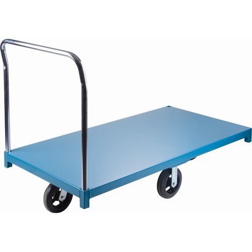 Heavy-Duty Platform Truck, 96" L x 48" W, 2000 lbs. Capacity, Rubber Casters M & M Nord Ouest Inc