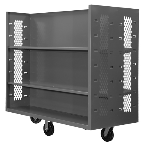 Wire Shelf Cart, Steel, 30" x 54" x 60", 1500 lbs. Capacity M & M Nord Ouest Inc