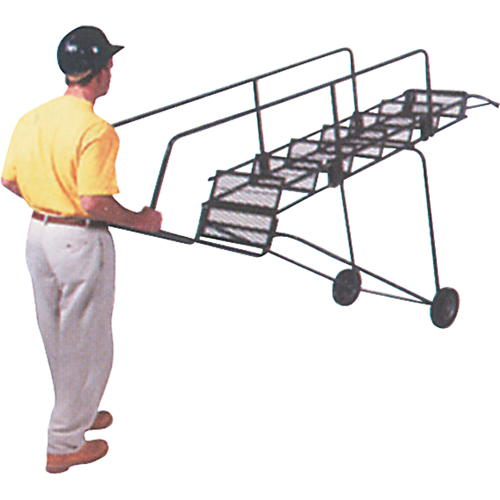 &eacute;chelles mobiles Fold-N-Store, 6 marches, Perfor&eacute;, Hauteur 60" M & M Nord Ouest Inc