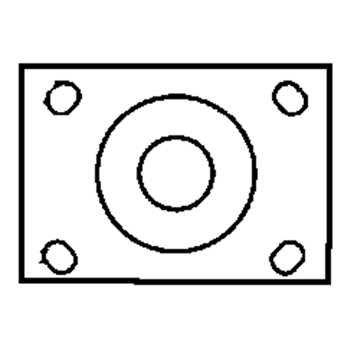 Roulette &agrave; freinage complet, Pivotant avec frein, 6" (152,4 mm), Caoutchouc, 450 lb (204 kg) M & M Nord Ouest Inc