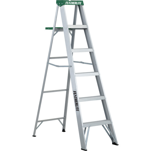 Commercial Duty Stepladders (2400 Series), 6', Aluminum, 225 lbs. Capacity, Type 2 M & M Nord Ouest Inc