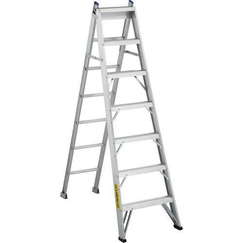 2700 Series Industrial Duty Multi-Way Ladders, 7', Aluminum, 250 lbs. Cap., ANSI 1, CSA 1 M & M Nord Ouest Inc