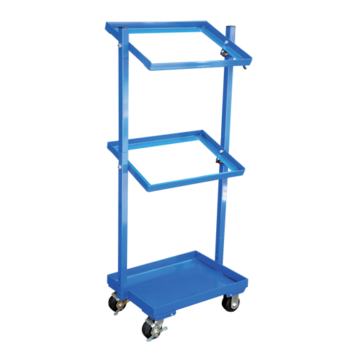Stock Cart, Steel, 30-11/16" W x 19-1/4" D, 3 Shelves, 300 lbs. Capacity M & M Nord Ouest Inc