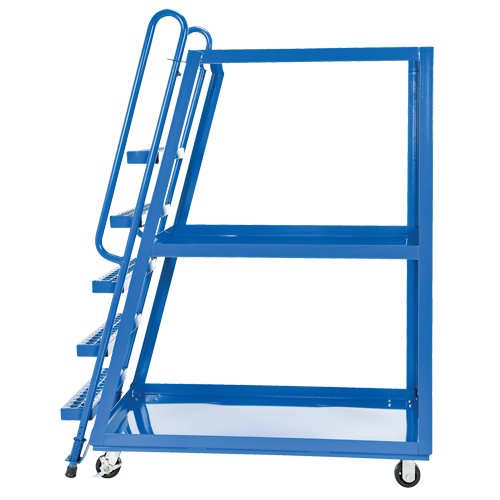 Stock Picking Cart, Steel, 27-7/8" W x 56-1/8" D, 3 Shelves, 1000 lbs. Capacity M & M Nord Ouest Inc