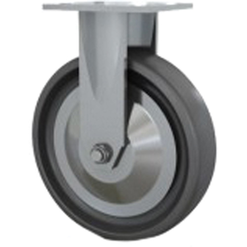 Roulette robuste, Fixe, 8" (203,2 mm), Elastom&egrave;re dur, 1000 lb (453,6 kg) M & M Nord Ouest Inc