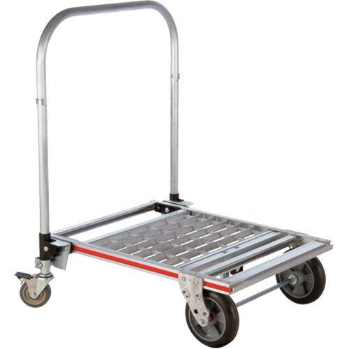 Chariot &agrave; plateforme repliable &agrave; quatre roues, Aluminium, 750 lb, 31" lo x 23-1/4" la, Hauteur 39" M & M Nord Ouest Inc
