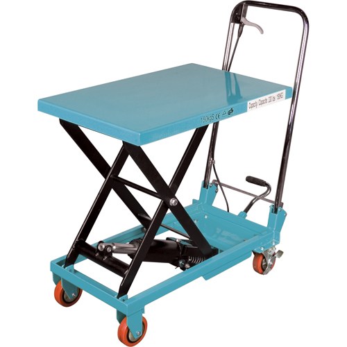 Heavy-Duty Hydraulic Scissor Lift Table, 27-1/2" L x 17-3/4" W, Steel, 330 lbs. Capacity M & M Nord Ouest Inc