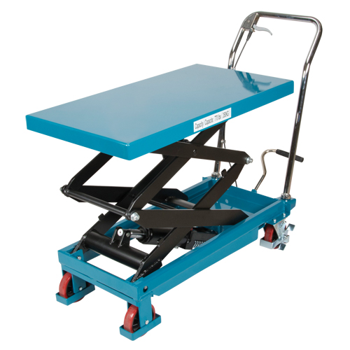 Heavy-Duty Hydraulic Scissor Lift Table, 35-3/4" L x 19-3/4" W, Steel, 770 lbs. Capacity M & M Nord Ouest Inc