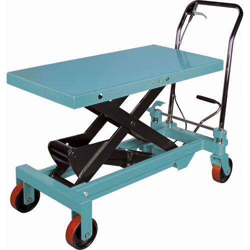 Heavy-Duty Hydraulic Scissor Lift Table, 39-3/8" L x 20-1/8" W, Steel, 1650 lbs. Capacity M & M Nord Ouest Inc