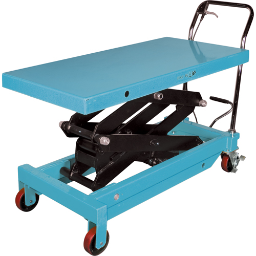 Heavy-Duty Hydraulic Scissor Lift Table, 48" L x 24" W, Steel, 1545 lbs. Capacity M & M Nord Ouest Inc