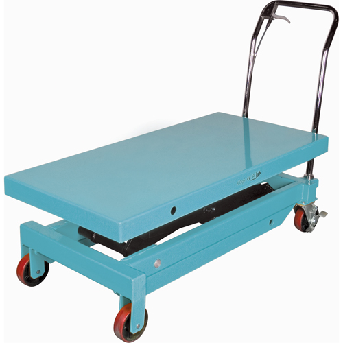Heavy-Duty Hydraulic Scissor Lift Table, 48" L x 24" W, Steel, 1545 lbs. Capacity M & M Nord Ouest Inc