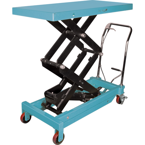 Heavy-Duty Hydraulic Scissor Lift Table, 48" L x 24" W, Steel, 1545 lbs. Capacity M & M Nord Ouest Inc