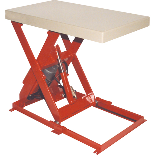 Scissor Lift Table, Steel, 36" L x 20" W, 1100 lbs. Capacity M & M Nord Ouest Inc