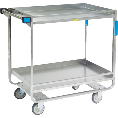 Chariots avec barres de retenue, 2 Tiers, 23" la x 37-1/4" h x 38-5/8" p, Capacit&eacute; 700 lb M & M Nord Ouest Inc
