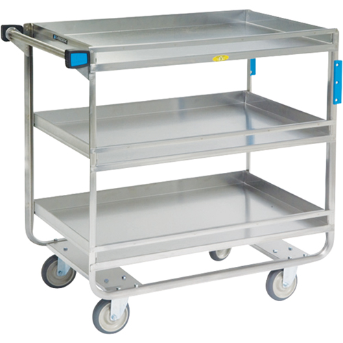 Chariots avec barres de retenue, 3 Tiers, 23" la x 37-1/4" h x 38-5/8" p, Capacit&eacute; 700 lb M & M Nord Ouest Inc