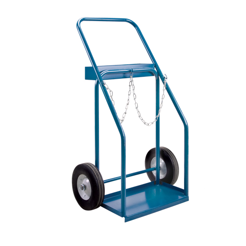 Gas Cylinder Carts, Semi-Pneumatic Wheels, 19" W x 10" L Base, 1000 lbs. M & M Nord Ouest Inc