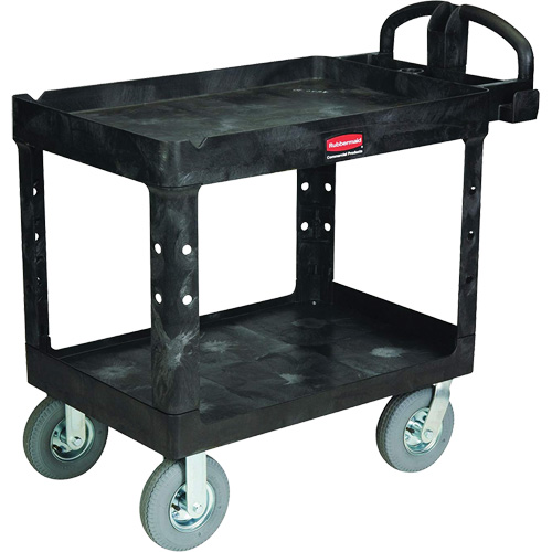 Heavy-Duty Utility Cart, 2 Tiers, 25-1/4" x 37-1/8 x 36-3/8", 500 lbs. Capacity M & M Nord Ouest Inc
