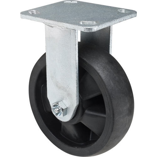 Roulettes haute temp&eacute;rature, Fixe, 6" (152,4 mm), Nylon, 880 lb (399 kg) M & M Nord Ouest Inc
