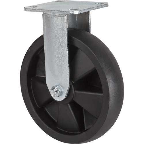 Roulettes haute temp&eacute;rature, Fixe, 8" (203,2 mm), Nylon, 1000 lb (453 kg) M & M Nord Ouest Inc