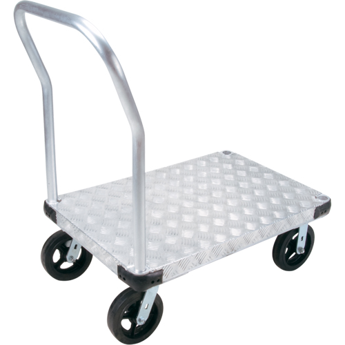 Chariots &agrave; plateforme en aluminium, 24" la x 36" lo, 2000 lb cap, Roues Caoutchouc moul&eacute; M & M Nord Ouest Inc