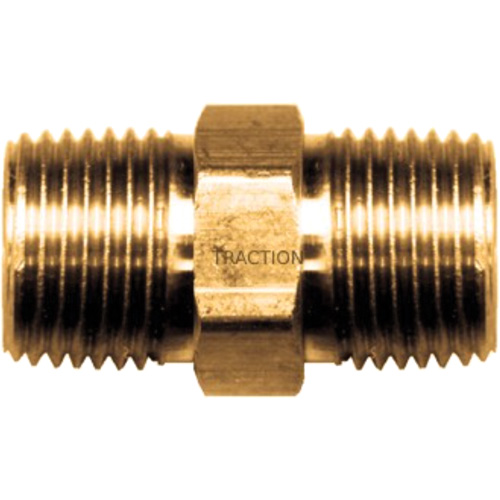 Mamelon hexagonal, Laiton, 3/8" x 1/4", NPT x NPT M & M Nord Ouest Inc