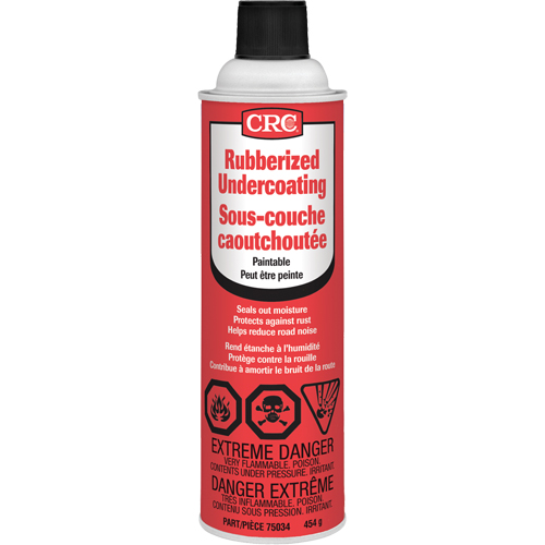 Rubberized Spray Undercoating, 16 oz./454 g/473 ml, Aerosol Can, Black M & M Nord Ouest Inc