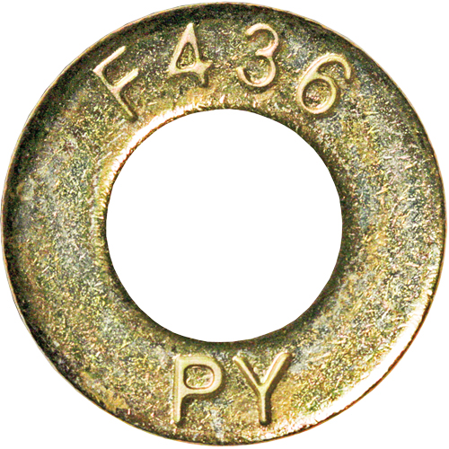 Rondelle structurelle, 7/8", Zinc jaune M & M Nord Ouest Inc