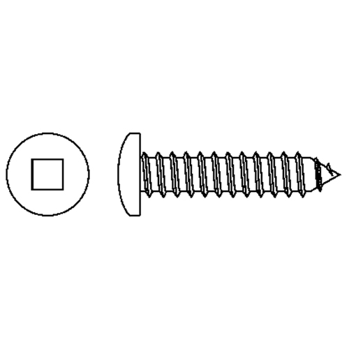 Tapping Pan Head Screws, #12 x 2" L, Zinc Plated M & M Nord Ouest Inc