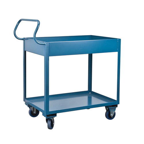 Chariots de service &agrave; bordure profonde, 2 Tiers, 24" la x 47" h x 36" p, Capacit&eacute; 1200 lb M & M Nord Ouest Inc