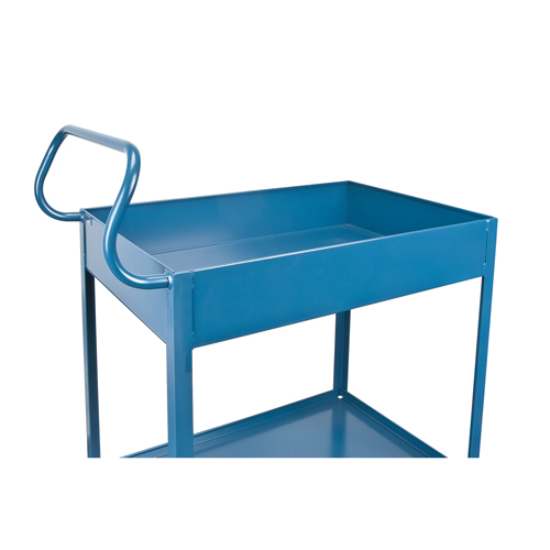 Chariots de service &agrave; bordure profonde, 2 Tiers, 24" la x 47" h x 36" p, Capacit&eacute; 1200 lb M & M Nord Ouest Inc