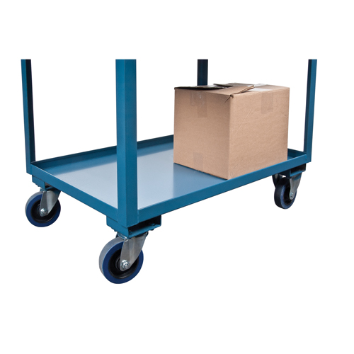 Deep Lipped Service Cart, 2 Tiers, 24" W x 47" H x 36" D, 1200 lbs. Capacity M & M Nord Ouest Inc