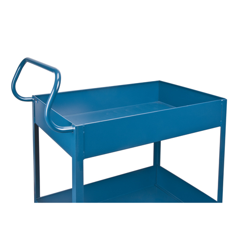 Deep Lipped Service Cart, 2 Tiers, 24" W x 47" H x 36" D, 1200 lbs. Capacity M & M Nord Ouest Inc