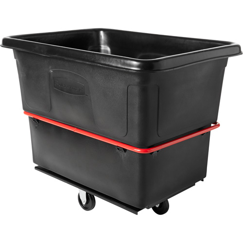 Chariot cubique utilitaire &agrave; usage intensif, Plastique recycl&eacute; noir, 48-1/4" lo x 34-1/8" la x 37-7/8" h, Volume 20 pi³, Capacit&eacute; 1200 lb M & M Nord Ouest Inc