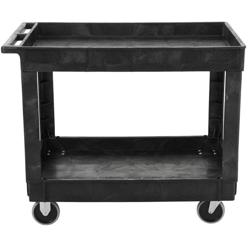 Flat Handle Utility Cart, 2 Tiers, 40" x 32-1/4" x 24", 500 lbs. Capacity M & M Nord Ouest Inc