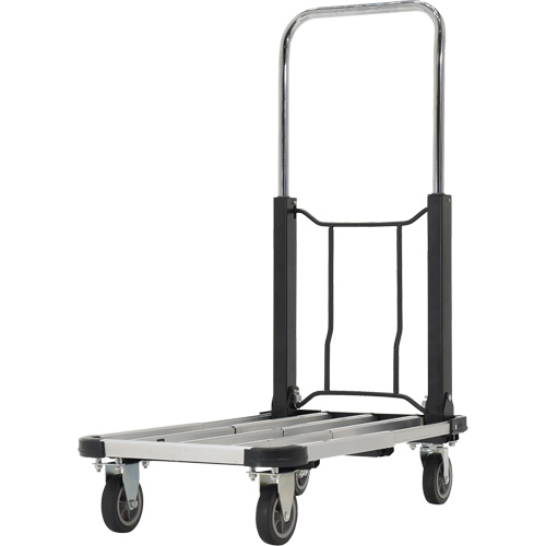 Fold-Up Platform Truck, Stainless Steel, 300 lbs., 28" L x 16" W, 33-1/2" High M & M Nord Ouest Inc