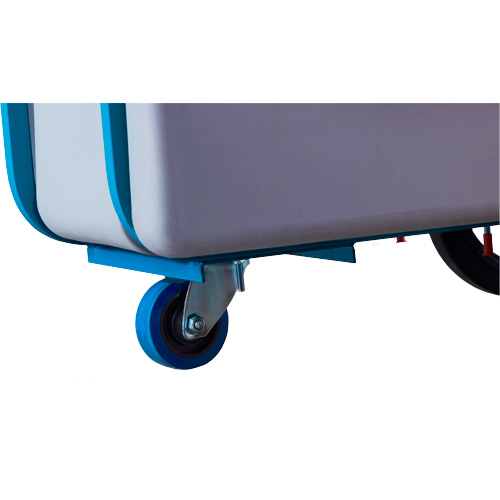 Chariot basculeur en acier, Poly&eacute;thyl&egrave;ne, 0,625 vg³, Capacit&eacute; de charge de 850 lb M & M Nord Ouest Inc