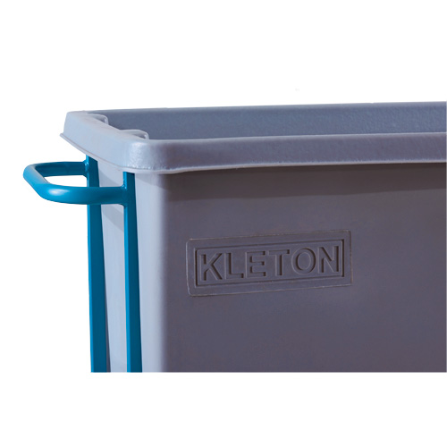 Chariot basculeur en acier, Poly&eacute;thyl&egrave;ne, 0,625 vg³, Capacit&eacute; de charge de 850 lb M & M Nord Ouest Inc