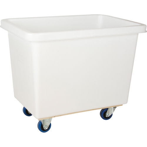 Chariot-caisse en &agrave; parois effil&eacute;es, Poly&eacute;thyl&egrave;ne blanc, 37" lo x 26" la x 31" h, Volume 9 pi³, Capacit&eacute; 600 lb M & M Nord Ouest Inc