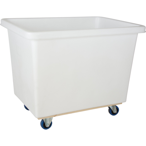 Tapered Wall Box Truck, White Polyethylene, 43" L x 30" W x 34" H, 16 cu. ft. Volume, 600 lbs. Capacity M & M Nord Ouest Inc