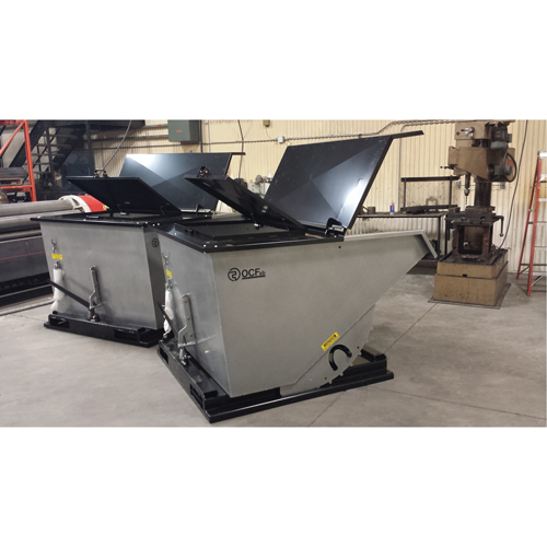 Steel Cover for Self-Dumping Hopper M & M Nord Ouest Inc