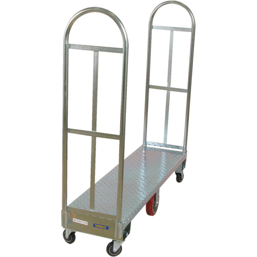 U-Boat Platform Truck, 60" L x 16" W, 1750 lbs. Capacity, Polyurethane Casters M & M Nord Ouest Inc