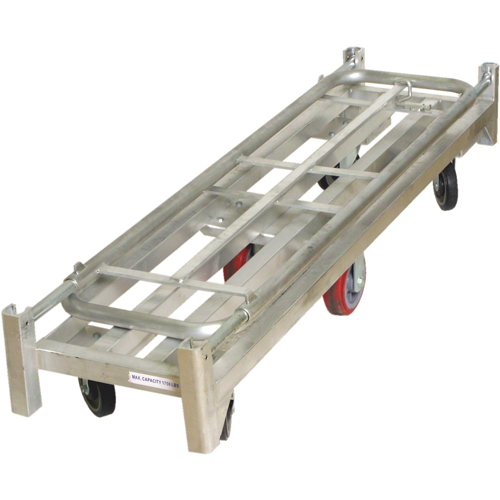 U-Boat Platform Truck, 59-1/2" L x 16" W, 1750 lbs. Capacity, Polyurethane Casters M & M Nord Ouest Inc