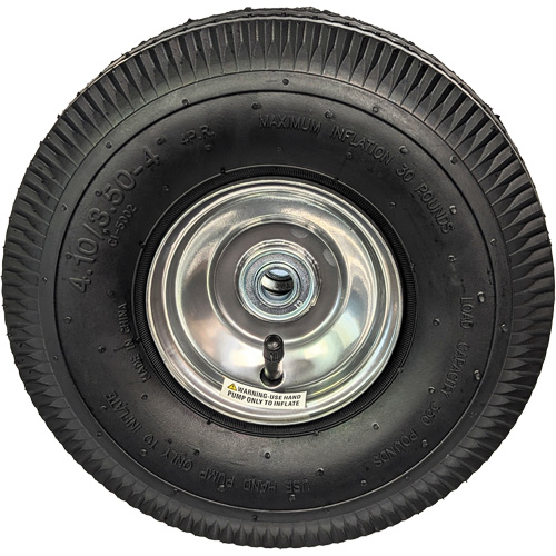 Roue pneumatique de rechange pour diable, 10" (254 mm), Capacit&eacute; de 350 lb M & M Nord Ouest Inc
