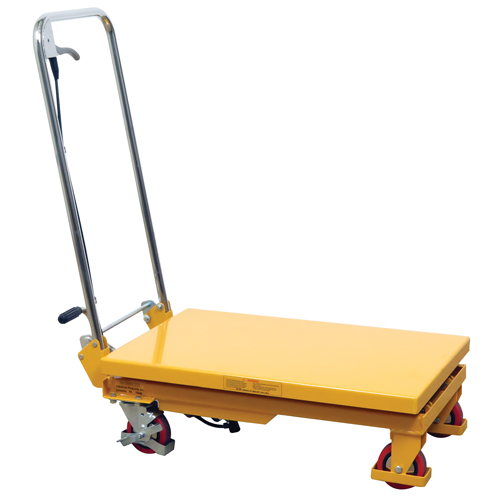 Hydraulic Scissor Lift Table, 17.75" L x 27.5" W/27-1/2" L x 17-3/4" W, Steel, 330 lbs. Capacity M & M Nord Ouest Inc