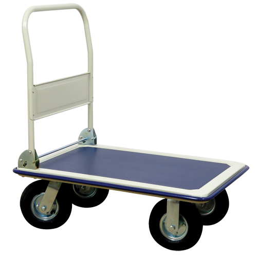 Folding Handle Platform Truck, Steel, 660 lbs., 35" L x 23" W, 43.5" High M & M Nord Ouest Inc